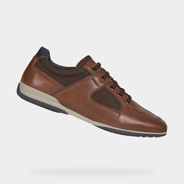 Geox Respira Browncotto Mens Casual Shoes SS20.3BZ558